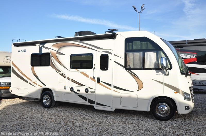 New 2018 Thor Motor Coach Axis 25.5 RUV for Sale at MHSRV W/King, IFS, 15K A/C available in Alvarado, Texas