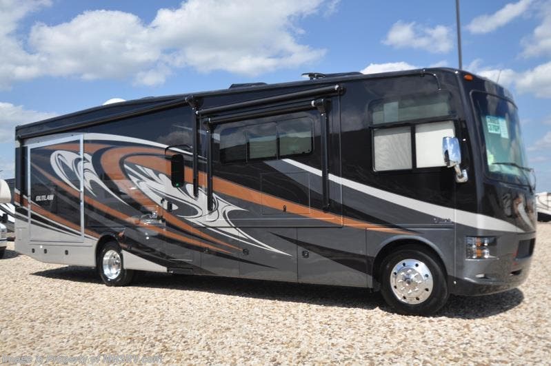 New 2018 Thor Motor Coach Outlaw 37GP Toy Hauler for Sale W/ 2 Patio Decks, 3 A/Cs available in Alvarado, Texas