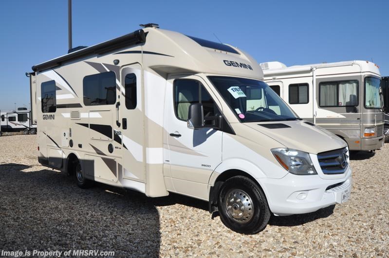 Used 2017 Thor Motor Coach Gemini 24TX Sprinter Diesel W/ Dsl Gen, Ext TV available in Alvarado, Texas