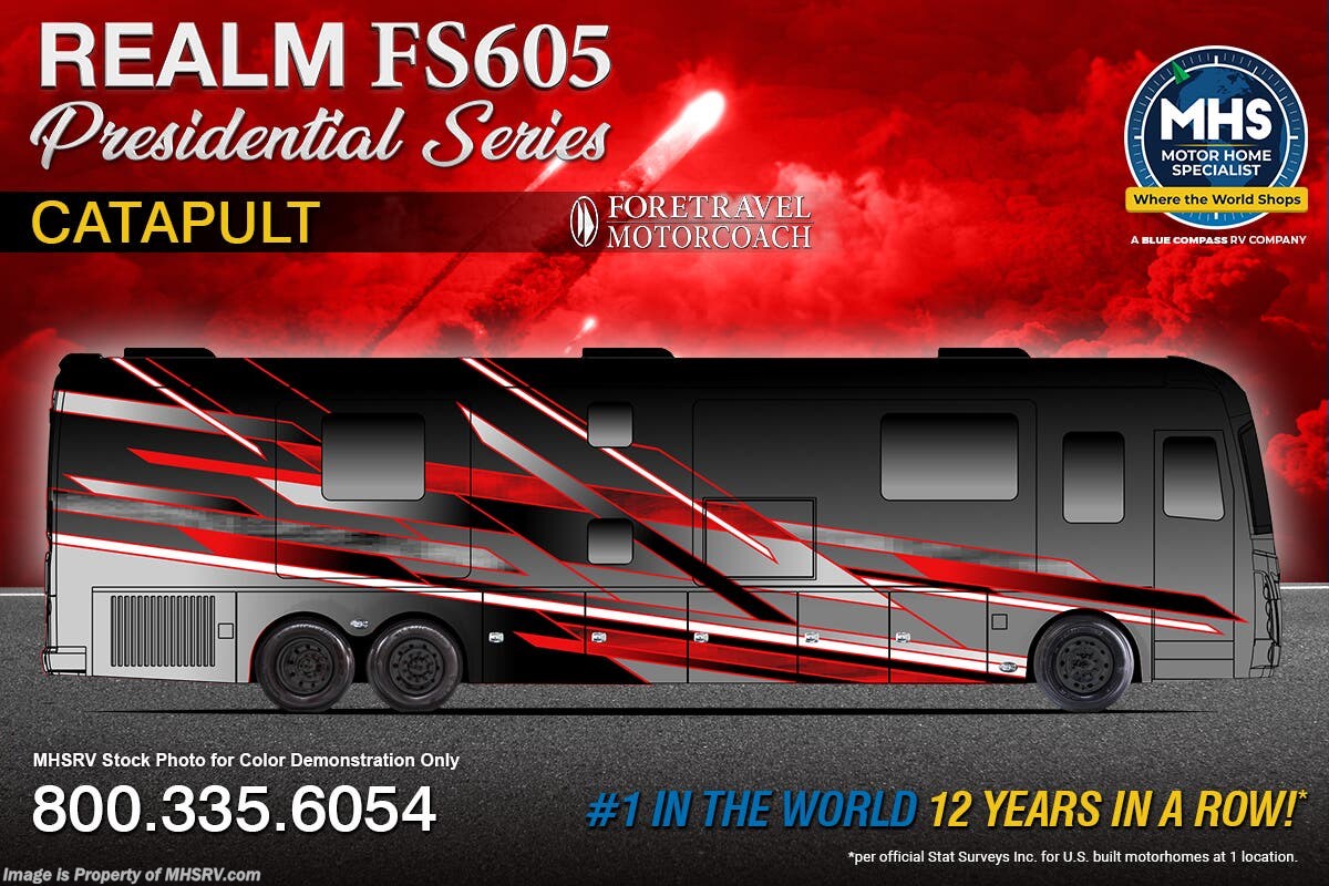 New 2027 Foretravel Realm Presidential Luxury Villa Bunk (LVB) W/ Spa available in Alvarado, Texas