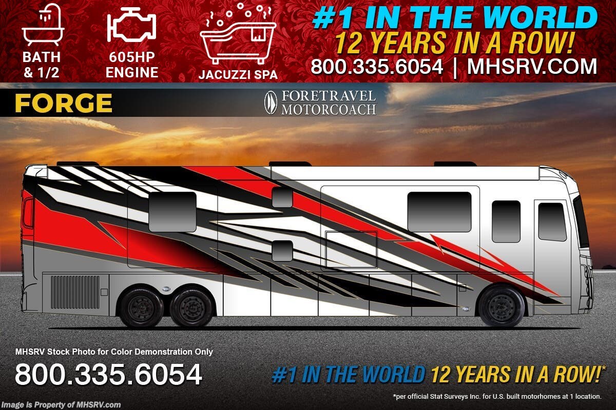 New 2027 Foretravel Realm Presidential Luxury Villa Bunk (LVB) W/ Spa available in Alvarado, Texas