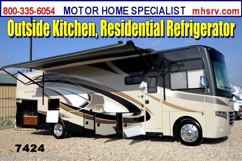 New 2014 Thor Motor Coach Miramar 34.2 W/Ext Kitchen/TV & FWS (Harvest/Cherry) available in Alvarado, Texas