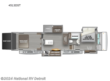 New 2024 Forest River RiverStone 4513DST available in Belleville, Michigan