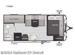 New 2025 Keystone Bullet Classic 1700BH available in Belleville, Michigan