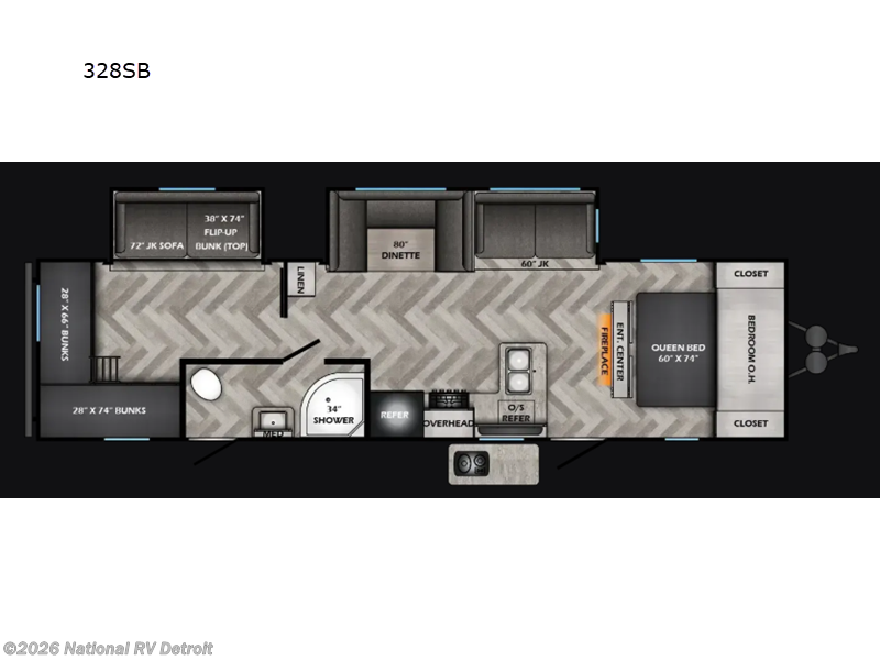 New 2026 CrossRoads Zinger 328SB available in Belleville, Michigan