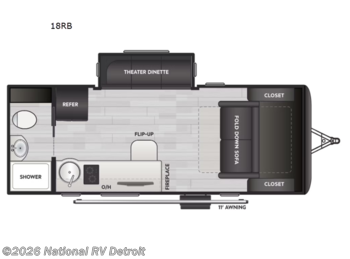 New 2026 Keystone Reign 18RB available in Belleville, Michigan