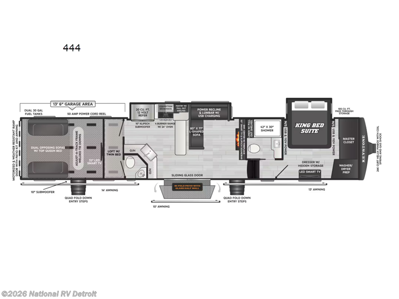 New 2026 Keystone Raptor 444 available in Belleville, Michigan