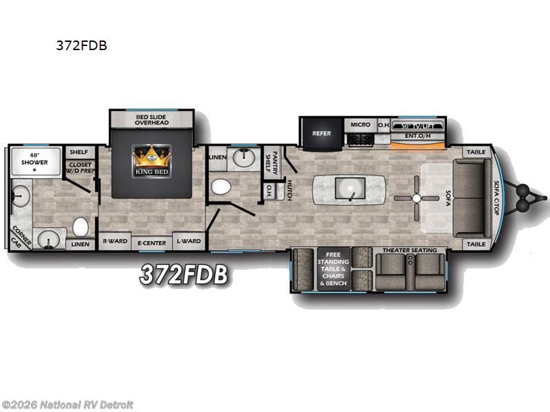 New 2026 CrossRoads Hampton HP372FDB available in Belleville, Michigan