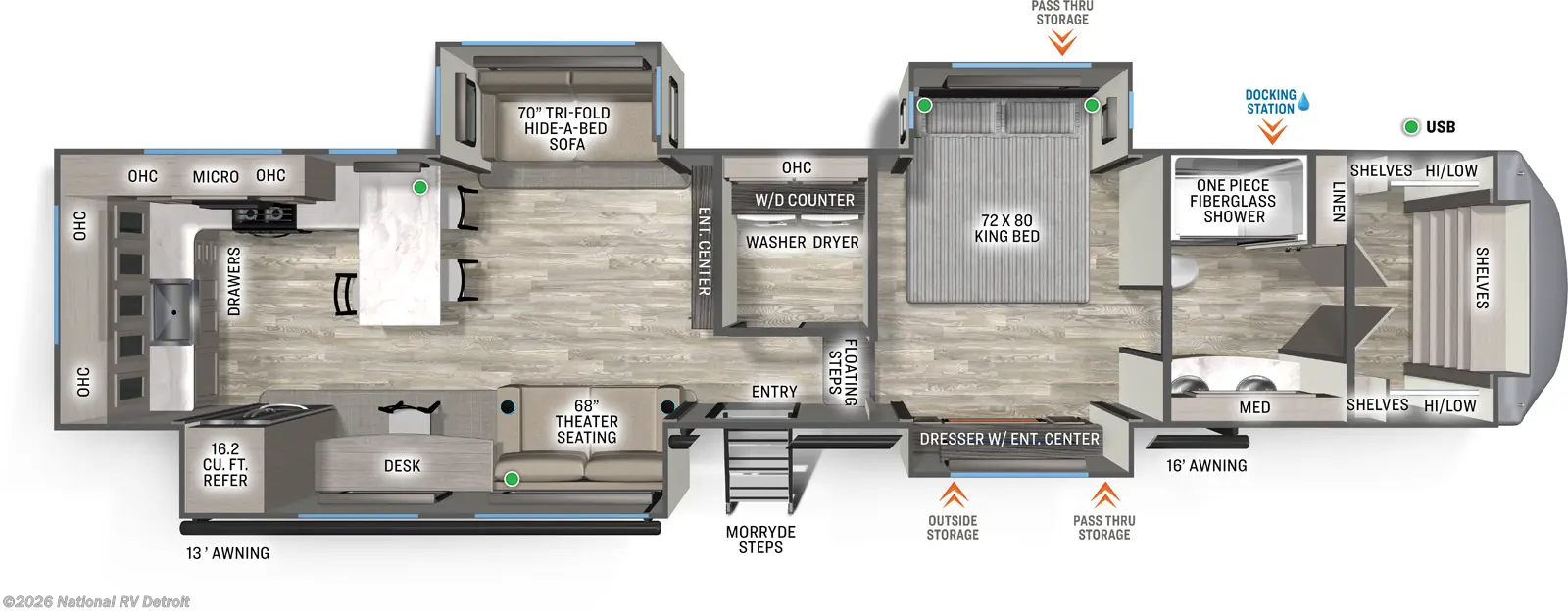 New 2026 Forest River Sandpiper 3800RK available in Belleville, Michigan