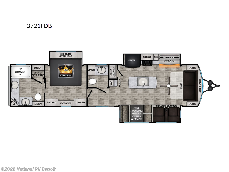 New 2025 CrossRoads Redwood Regency RW3721FDB available in Belleville, Michigan