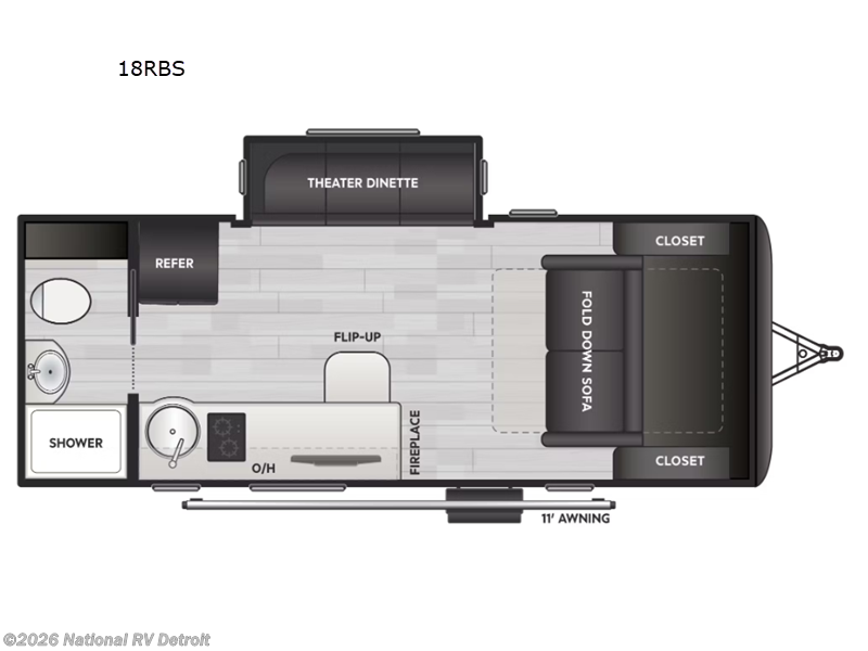 New 2025 Keystone Sprout 18RBS available in Belleville, Michigan
