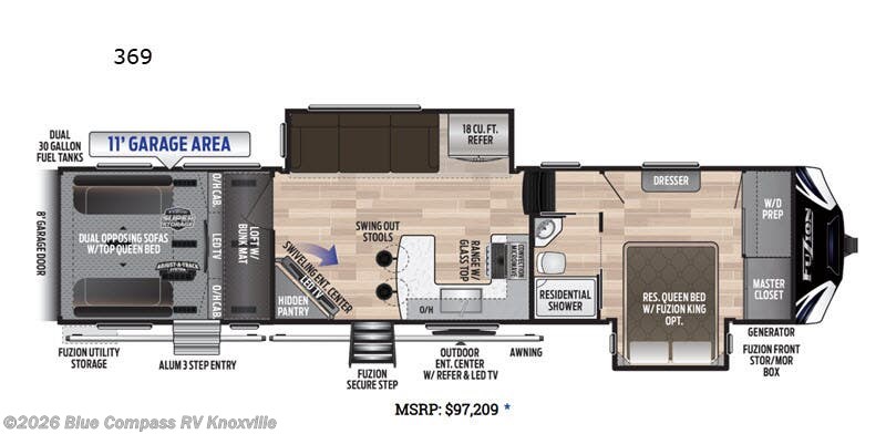 Used 2020 Keystone Fuzion 369 available in Louisville, Tennessee