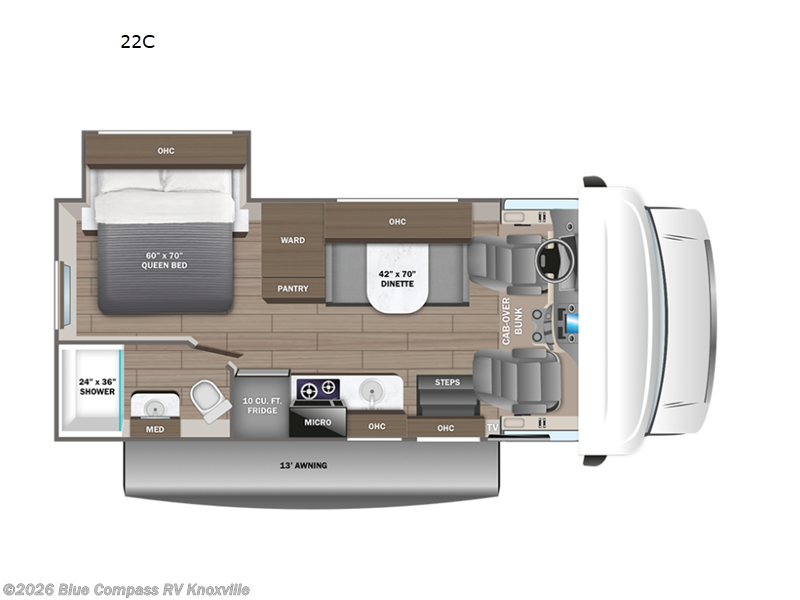 New 2026 Entegra Coach Odyssey SE 22C available in Louisville, Tennessee