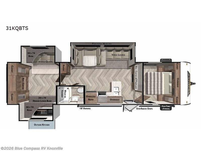 Used 2021 Forest River Wildwood 31KQBTS available in Louisville, Tennessee