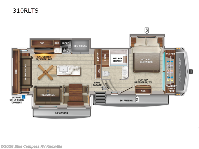 Used 2022 Jayco North Point 310RLTS available in Louisville, Tennessee