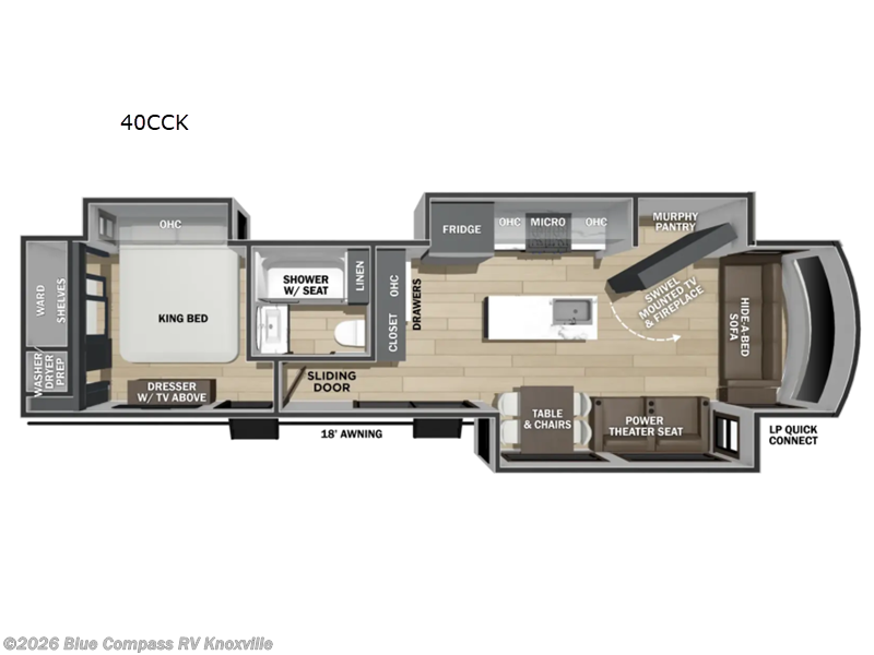 Used 2027 Forest River Cedar Creek Cottage 40CCK available in Louisville, Tennessee