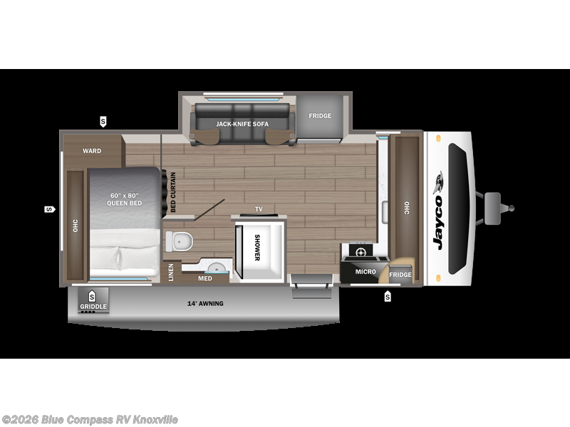 New 2027 Jayco Jay Feather 17FK available in Louisville, Tennessee