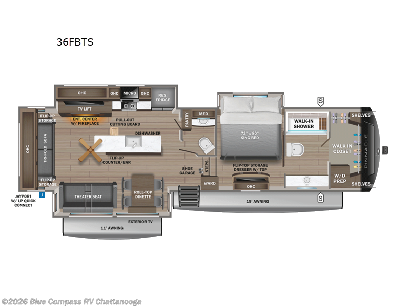 New 2027 Jayco Pinnacle 36FBTS available in Ringgold, Georgia