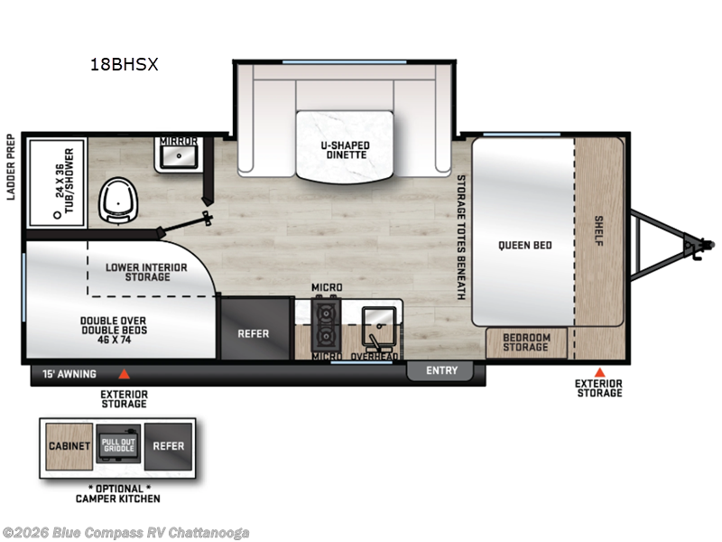 New 2026  Forest River Aurora Light 18BHSX by Forest River from Blue Compass RV Chattanooga in Ringgold, GA