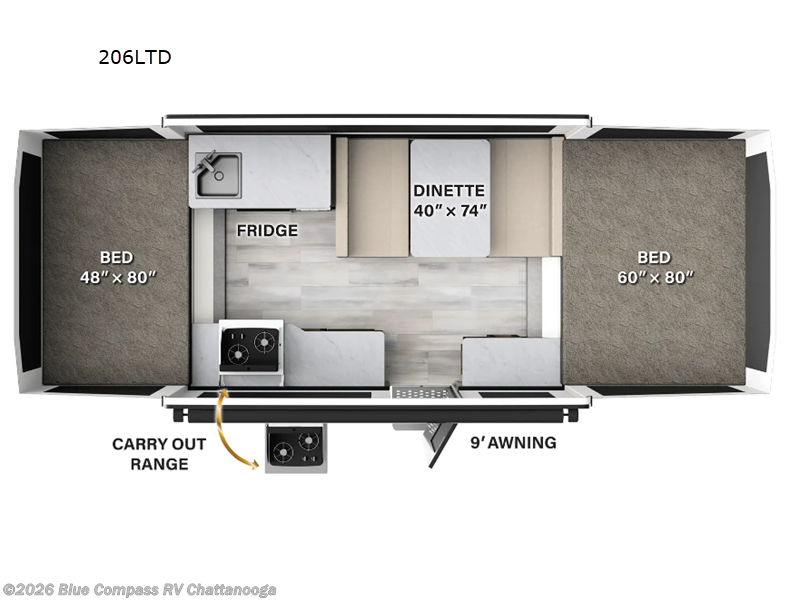 Used 2024  Forest River Flagstaff Limited Series 206LTD by Forest River from Blue Compass RV Chattanooga in Ringgold, GA