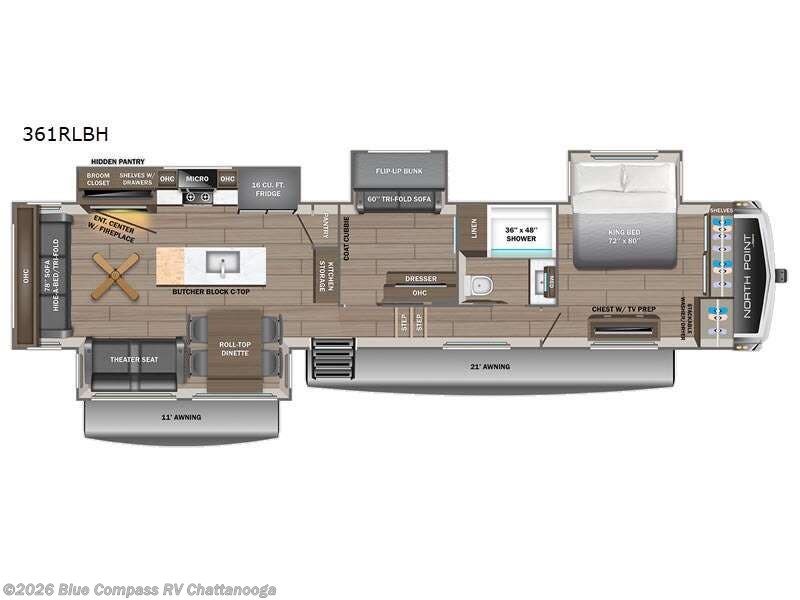 New 2027 Jayco North Point 361RLBH available in Ringgold, Georgia