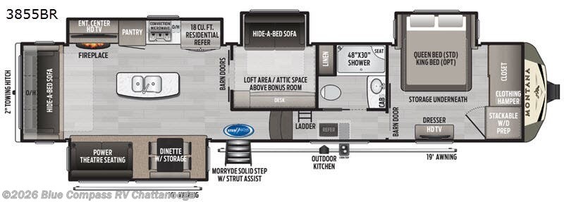 Used 2020 Keystone Montana 3855BR available in Ringgold, Georgia
