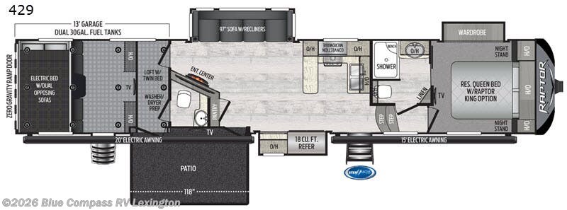 Used 2020 Keystone Raptor 429 available in Georgetown, Kentucky