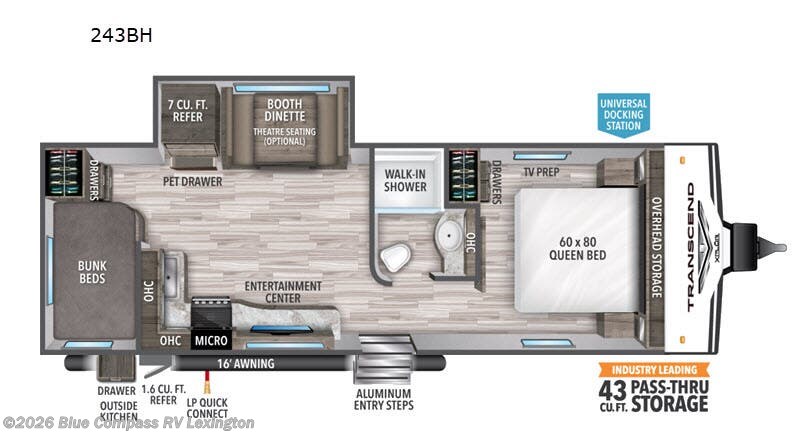 Used 2020 Grand Design Transcend Xplor 243BH available in Georgetown, Kentucky
