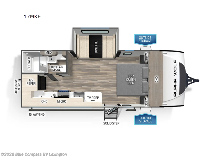 Used 2025 Forest River Cherokee Alpha Wolf 17MKE available in Georgetown, Kentucky