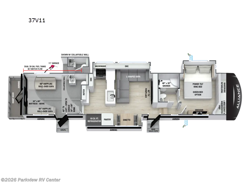 New 2027 Alliance RV Valor 37V11 available in Smyrna, Delaware