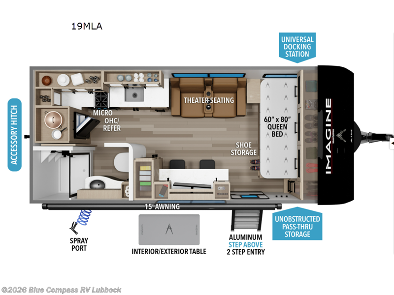 New 2027 Grand Design Imagine AIM 19MLA available in Lubbock, Texas