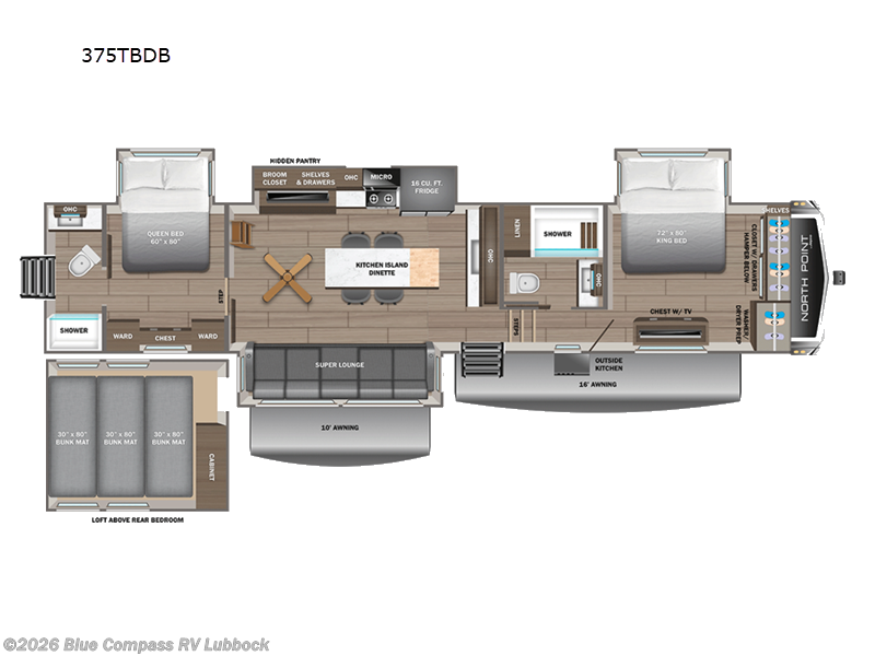 New 2027 Jayco North Point 375TBDB available in Lubbock, Texas