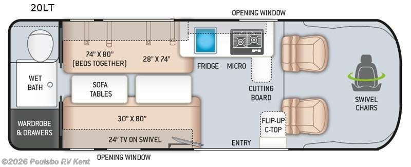Used 2021  Thor Motor Coach Tellaro Tellaro by Thor Motor Coach from Poulsbo RV Kent in Kent, WA