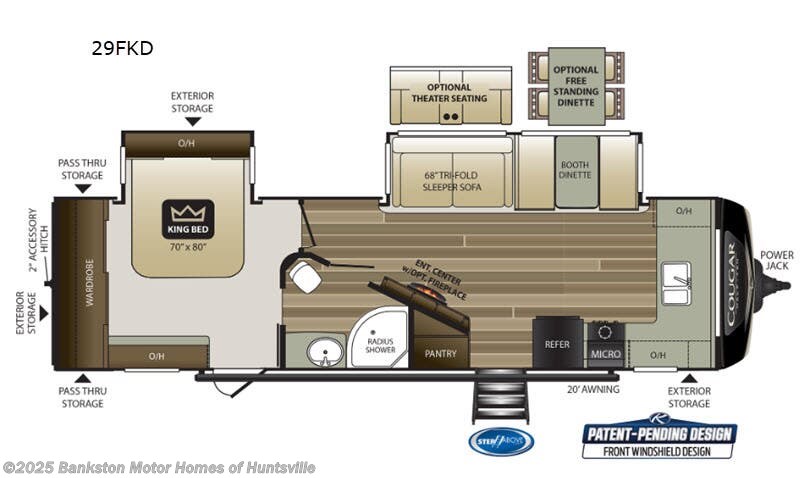 Used 2020 Keystone Cougar Half-Ton 29FKD available in Huntsville, Alabama
