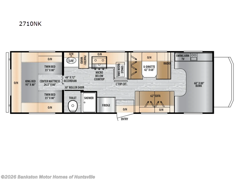 New 2026 East to West Entrada 2710NK available in Huntsville, Alabama