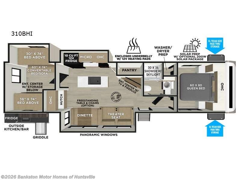 New 2026 Forest River Wildwood Heritage Glen 310BHI available in Huntsville, Alabama