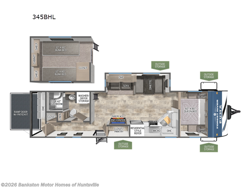 Used 2025 Palomino Puma 345BHL available in Huntsville, Alabama