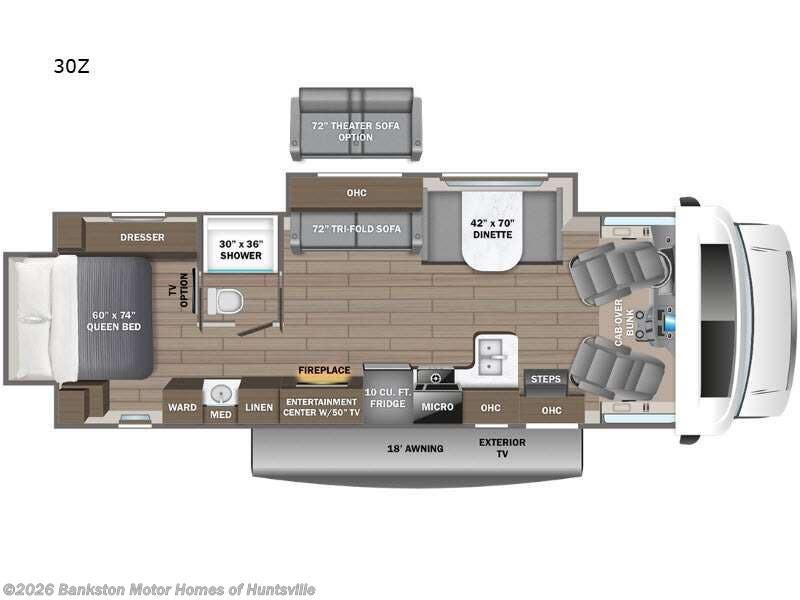 New 2026 Entegra Coach Odyssey 30Z available in Huntsville, Alabama