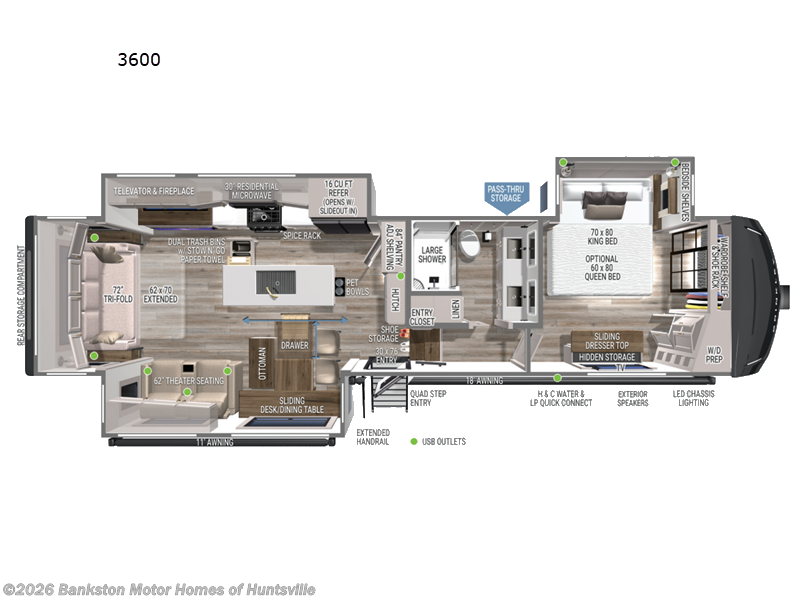 New 2027 Brinkley RV Model Z 3600 available in Huntsville, Alabama