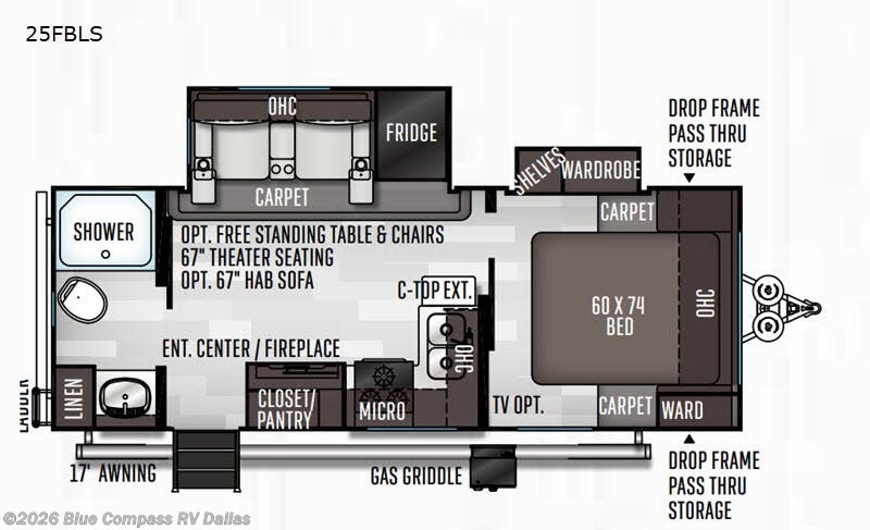 Used 2020 Forest River Flagstaff Micro Lite 25FBLS available in Mesquite, Texas