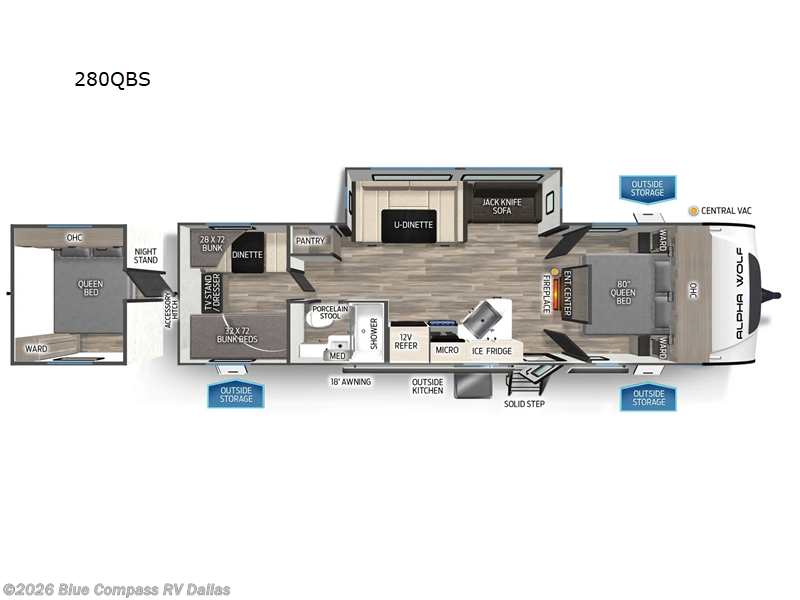 Used 2025 Forest River Cherokee Alpha Wolf 280QBS available in Mesquite, Texas