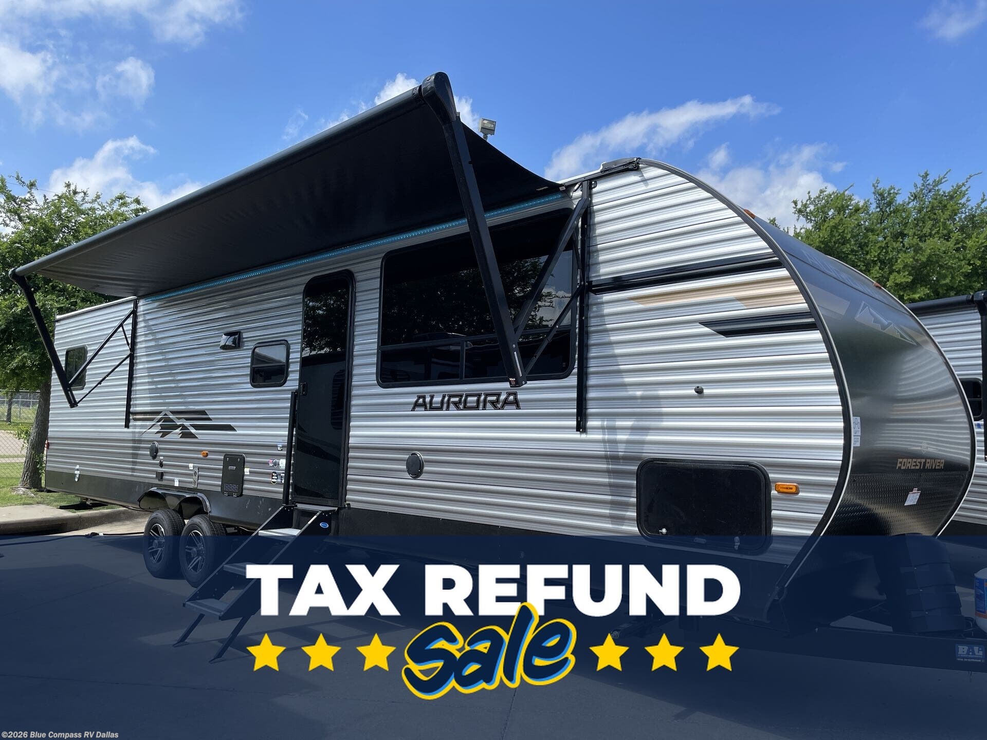 New 2026 Forest River Aurora 34BHTS (2 Queen Beds) available in Mesquite, Texas