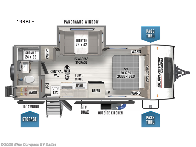 Used 2022 Forest River Surveyor Legend 19RBLE available in Mesquite, Texas