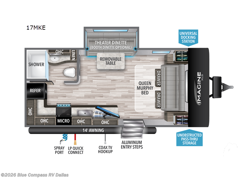Used 2022  Grand Design Imagine XLS 17MKE by Grand Design from Blue Compass RV Dallas in Mesquite, TX