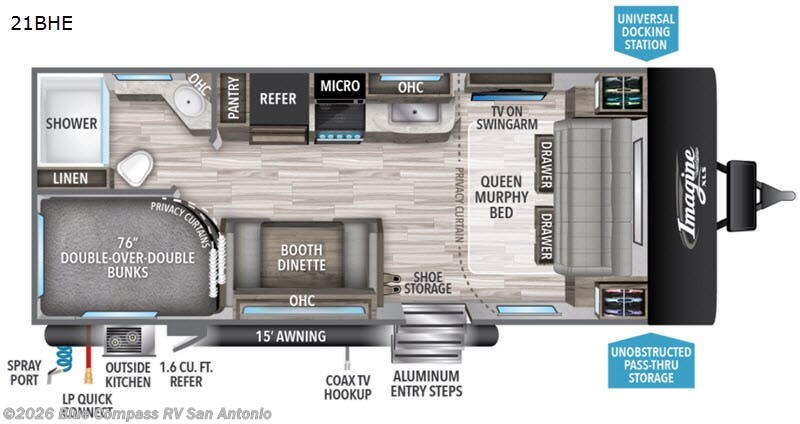 Used 2021 Grand Design Imagine XLS 21BHE available in San Antonio, Texas
