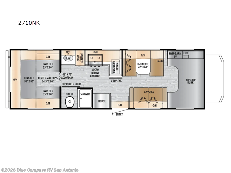New 2026 East to West Entrada 2710NK available in San Antonio, Texas