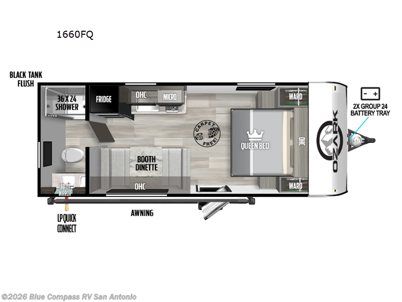 Used 2025 Forest River Ozark 1660FQ available in San Antonio, Texas