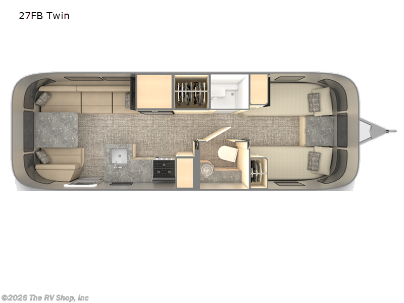 Used 2025 Airstream Flying Cloud 27FB Twin available in Baton Rouge, Louisiana