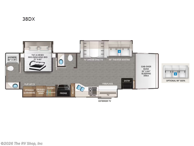 New 2026 Thor Motor Coach Inception 38DX available in Baton Rouge, Louisiana