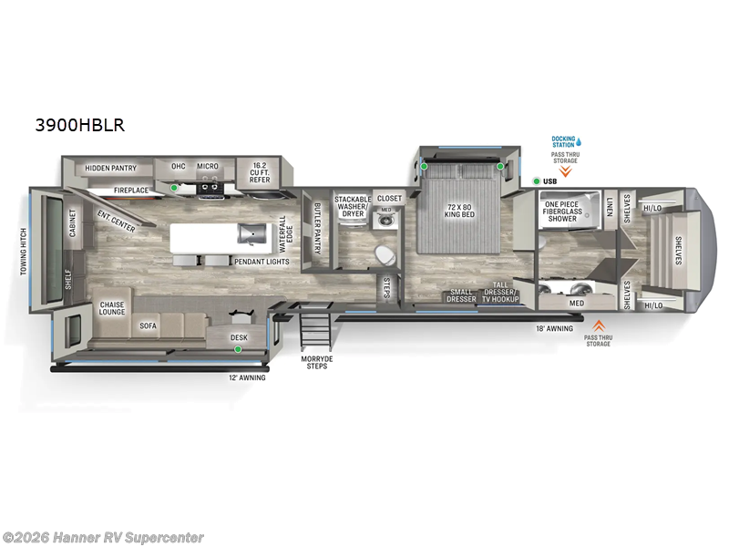 New 2026 Forest River Sandpiper 3900HBLR available in Baird, Texas